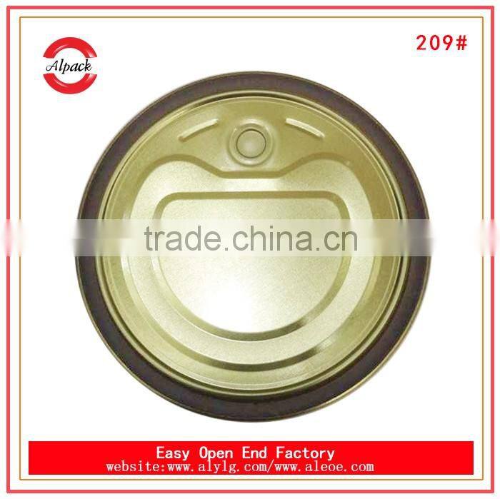 209# canned lupin beans lid tinplate easy open end