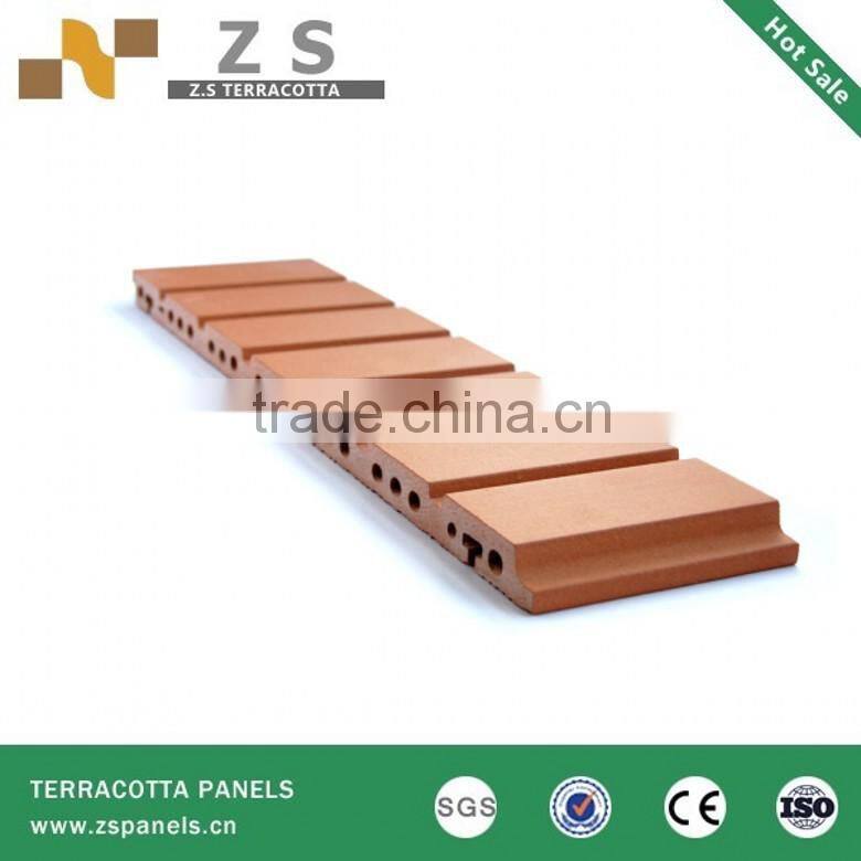 Eco-friendly construction material, terracotta panel , Terracotta Curtain Wall panel Facade Wall System
