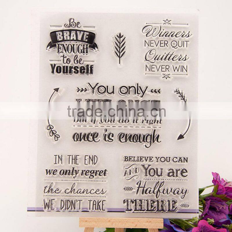 flower design clear stamp