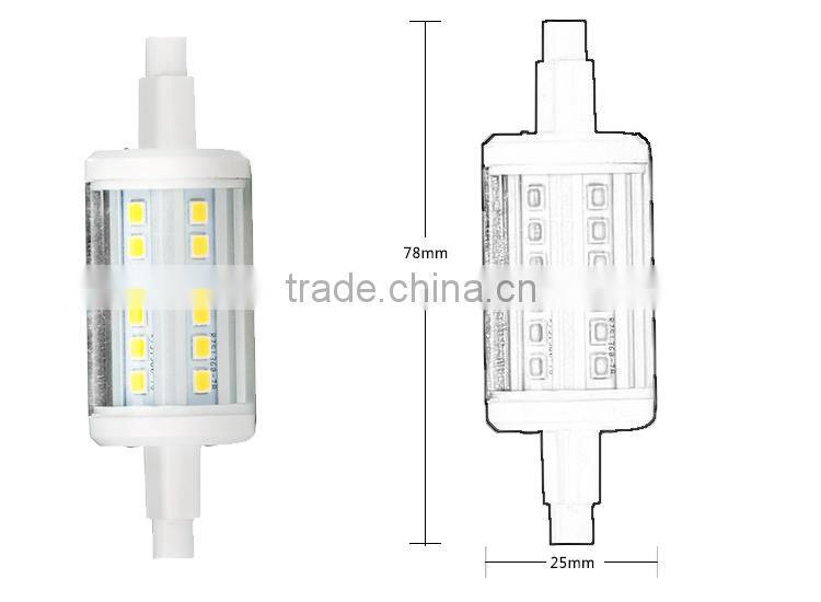 China LED bulb R7S LED ceramic flood light 118mm 2835 SMD 7W linear dimmable replace J118 halogen Lamp