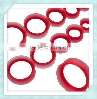 Solid Pink silicone ear tunnel plug piercing jewelry ( Pink, purple)