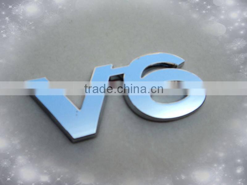 Chrome Plastic Custom sports car badges