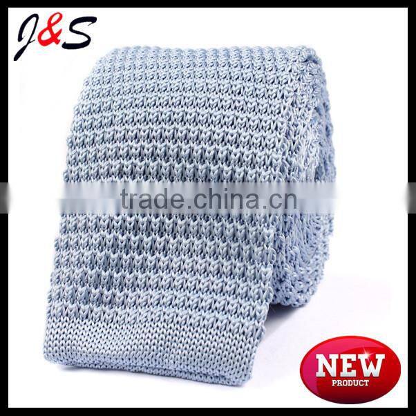 wholesale mens light blue knitted tie KT031