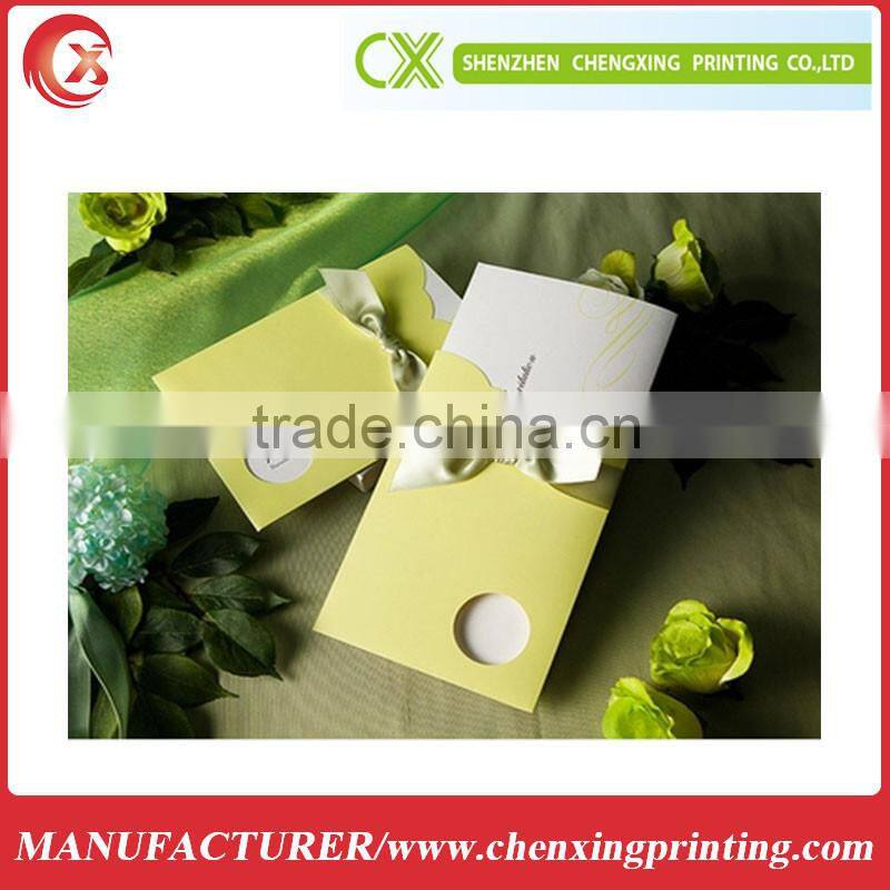 wedding invitation card fold floral