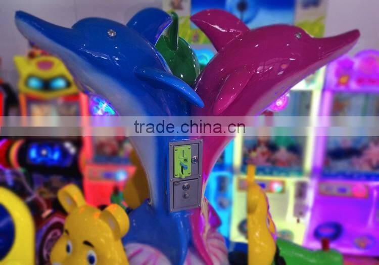 Coin operated Children Ocean Disco Carousel game machine