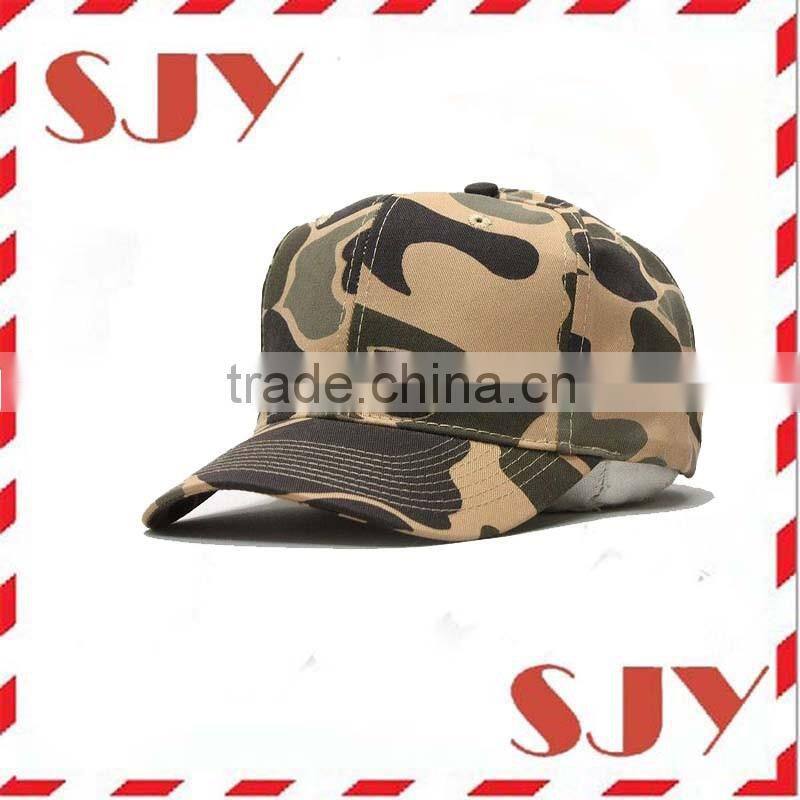 Camouflage Cotton Twill Adjustable Snapback Baseball Cap