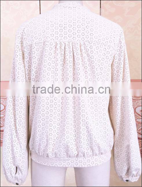 newest fashion girls pig suede jacket dyed color with square shaped hole