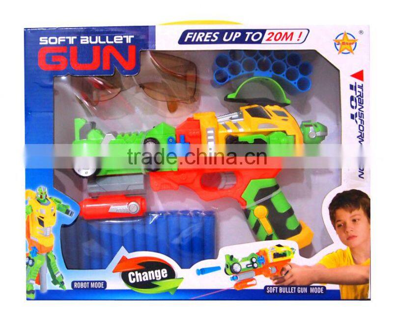 Popular transformation nerf gun toys funny soft guns