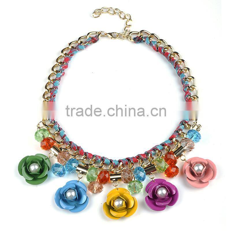 Alloy fashion necklace 2015 branded jewelry