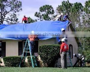 33 'x46' BLUE Polyethyle ROOFING CONTRACTORS HURRICANE TARPS FOR Temporary Roofing Tarps