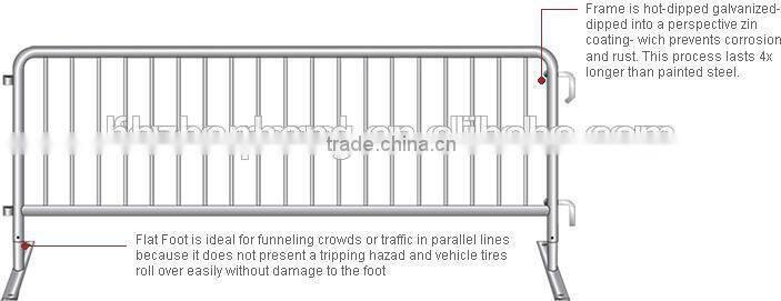 1.4m height pvc coated temporary fencing barrier for events and gatherings