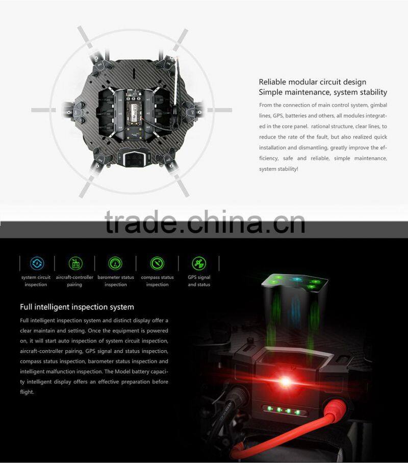 New released Walkera QR X900 quadcopter aerial aircraft GPS FPV autorotation parachute protection gas powered rc helicopter