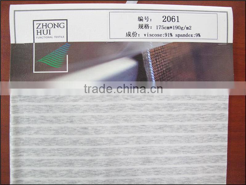 50s stripped viscose spandex jersey 175cm*190g/m2 for garments ZH2061