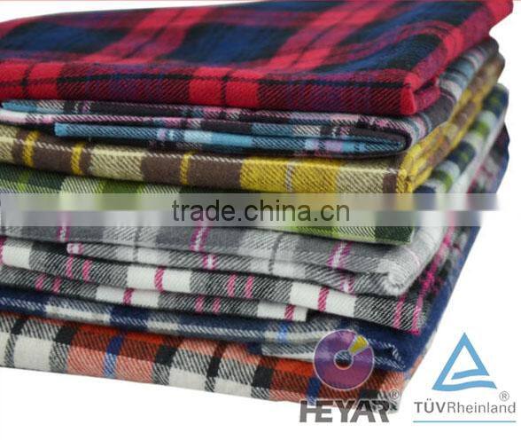 Blue Combo Tencel Cotton Check Shirt Cotton Flannel Fabric