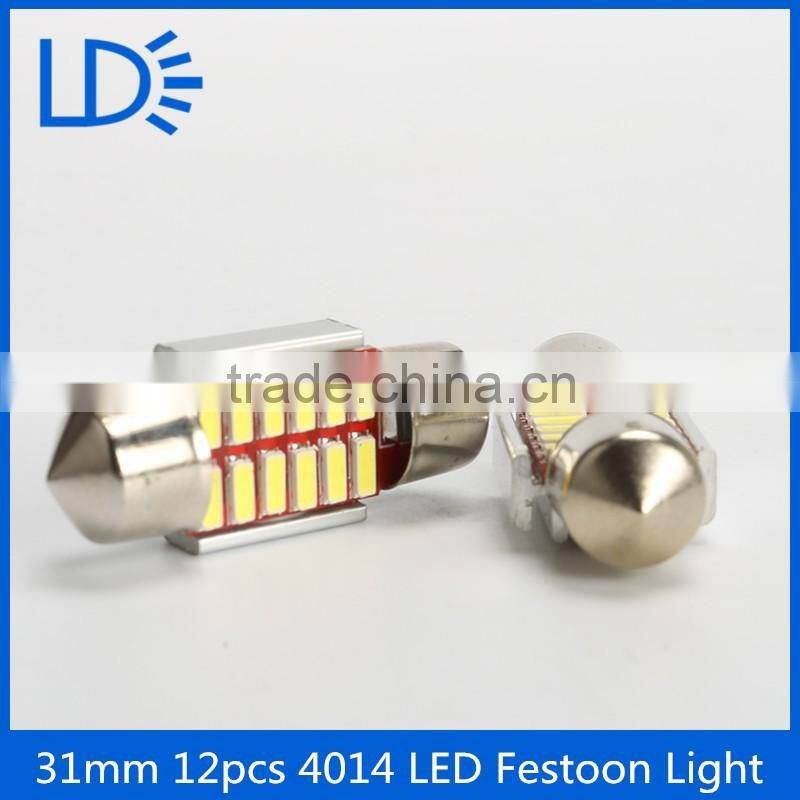 Festoon bulbs 31mm 36mm 39mm 4014 12smd dome light