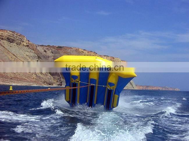 New design 0.9mm PVC inflatable water toys inflatable flying fish towable,inflatable flyfish