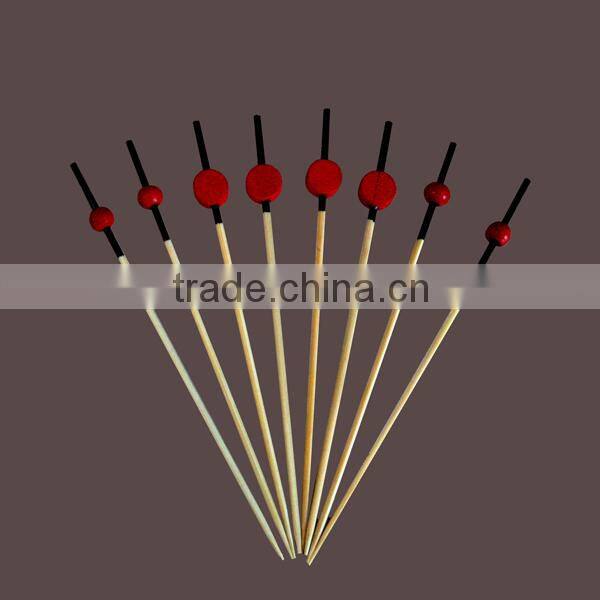 Natural bamboo disposable bbq skewer