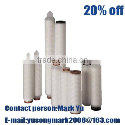 PP water cleaner pleated filter cartridge for perfiltration