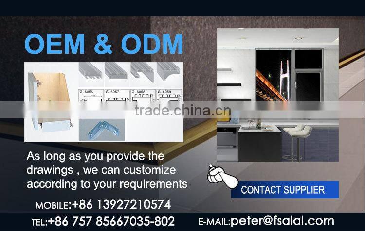 China 6063 T5 OEM aluminium u profile with anodizing for wardobe