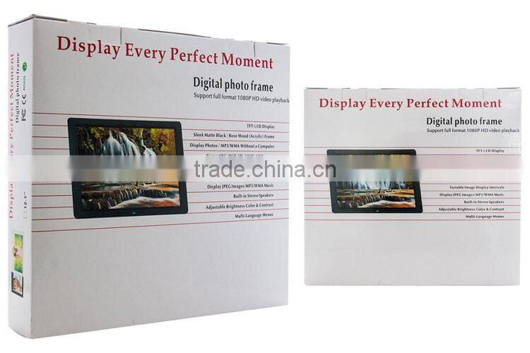 HD advertising digital photo frame 15 inch with video input