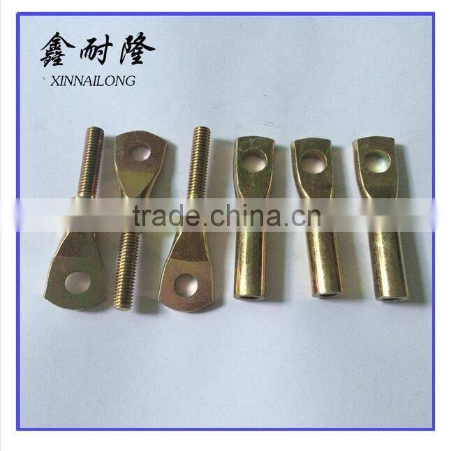 cnc lathing machines copper screws connector made of copper material nickel plated finish