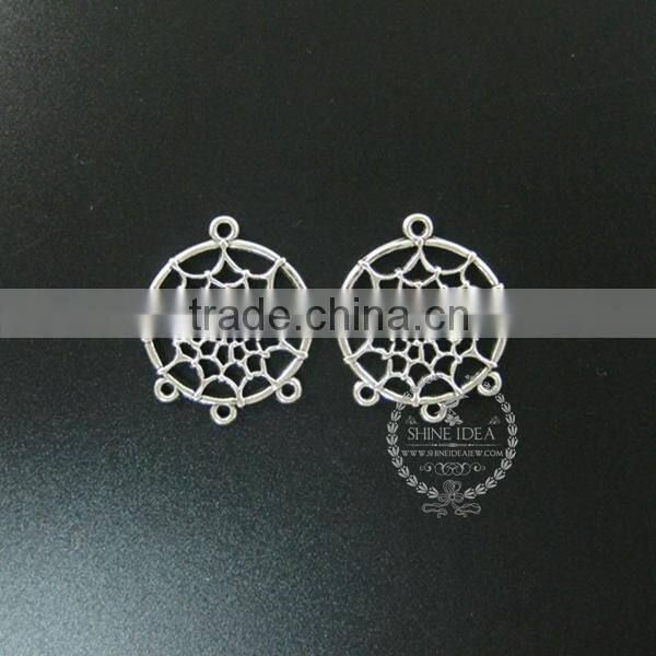 28*33mm antiqued silver Indian dream catcher net spider meb DIY pendant charm supplies findings 1820277