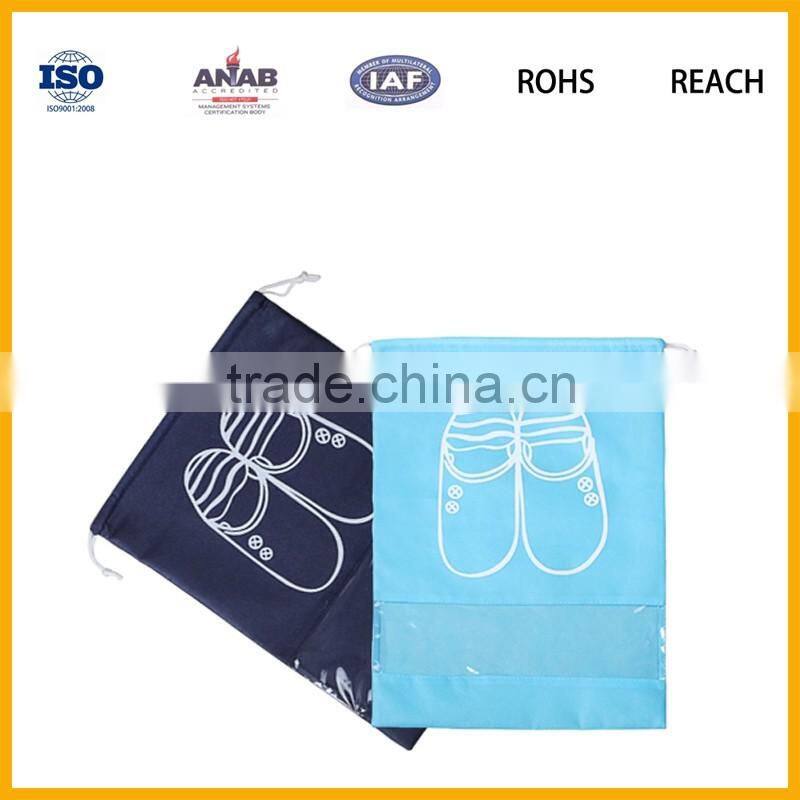 Factory Direct Sale Custom Cheap Portable Foldable Nylon Shoe Bag