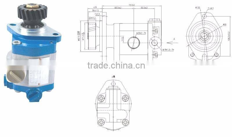 Professional manufacturer Cat heavy duty truck Hino engine Sinotruck Foton Auman truck hydraulic power steering pump