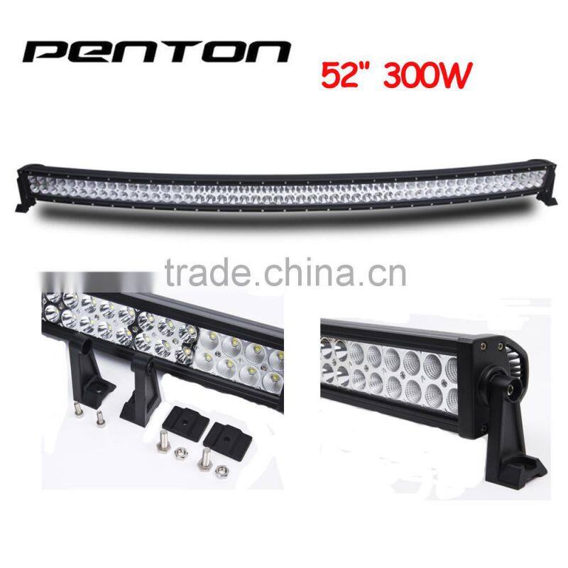 Penton Hot Selling 52'' Curved Light Bar 12V Waterproof 300w Radius Led Light Bar 4x4 Offroad