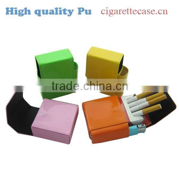 sunny pu leather cigarette case cigarette holder leather pouch for cigarette pack