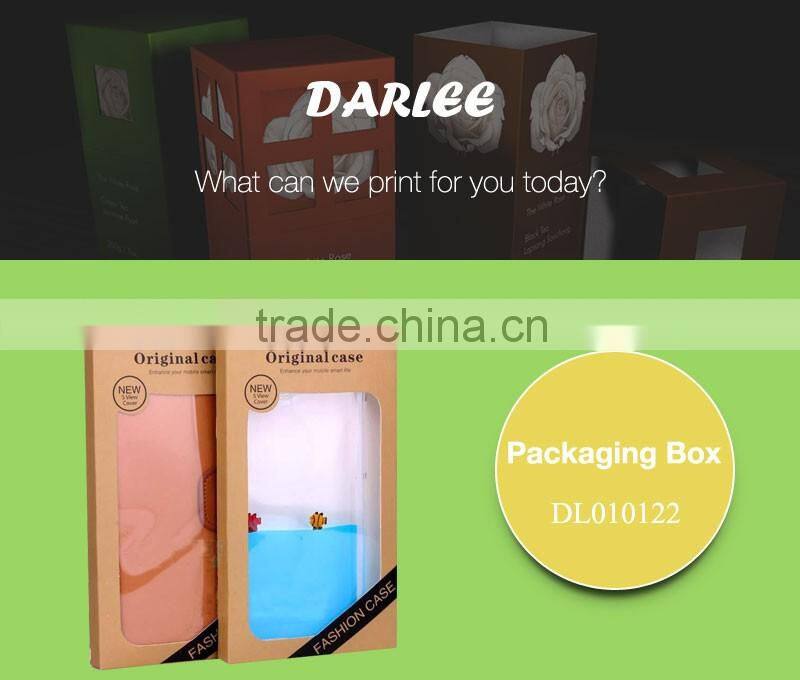 Eco-friendly brown kraft paper phone case paper packing box
