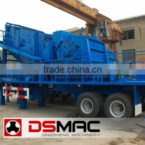 Tyre Mobile Impact Crusher Plant