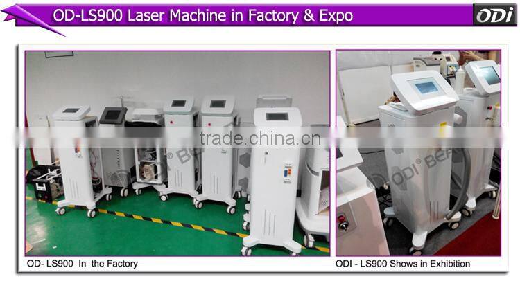 OD-LS900 Strong and fast eyebrow tattoo removal yellow robs yag crystals laser