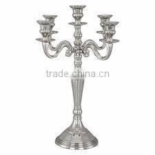 Gold Centerpieces/antique can delabra/5 Arm Gold Candleabra
