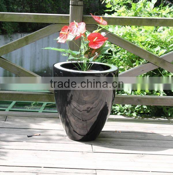 hotel use luxury pot fashion pots fiberglass plants container and flowers pots floating bonsai