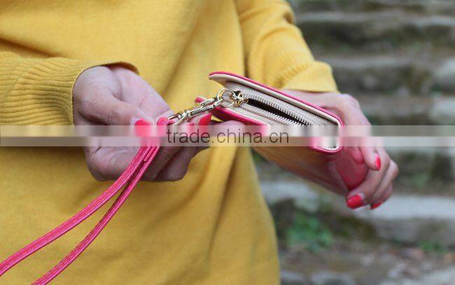 New Fashion Pu Leather Wallet Women And Girl Cute Owl Wallet Purse Handbag 2015