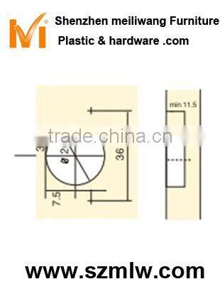 90 degree mini door hinge