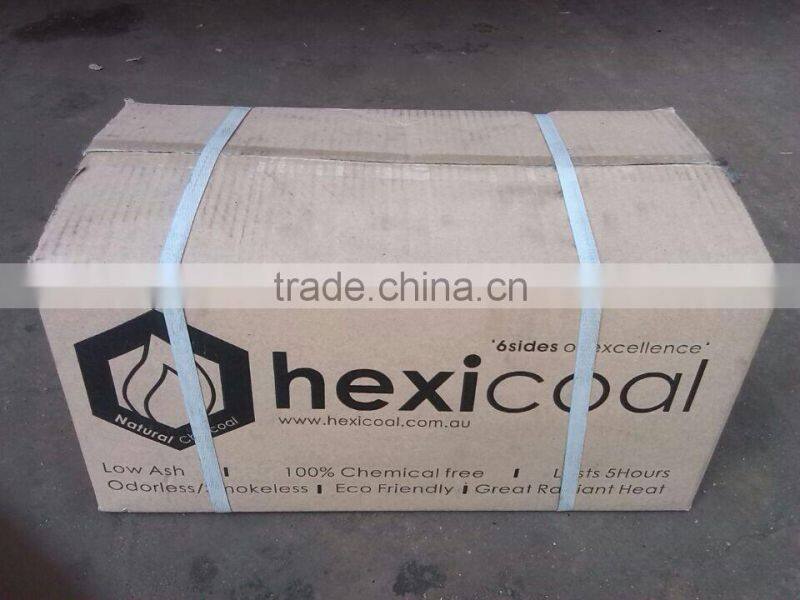 BBQ wood hexagon charcoal with good price per ton of charcoal for wholesale import