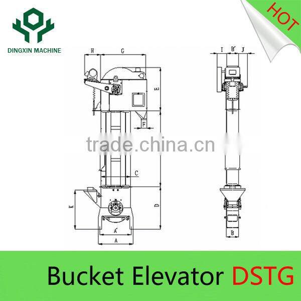 TD Universal Bucket Elevator for Rice mill with Large Capacity