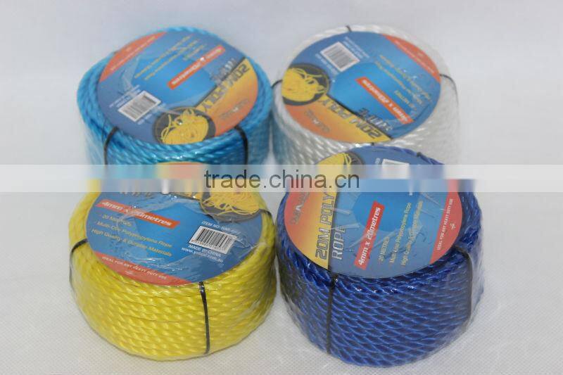 Polyethylene fishing rope