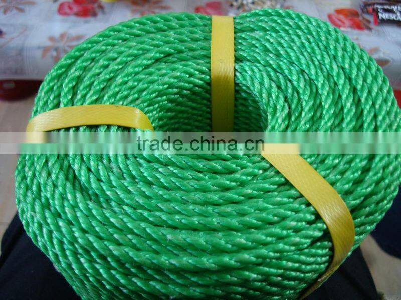 3 strand 4mm twisted polyethylene fishing rope nylon rope