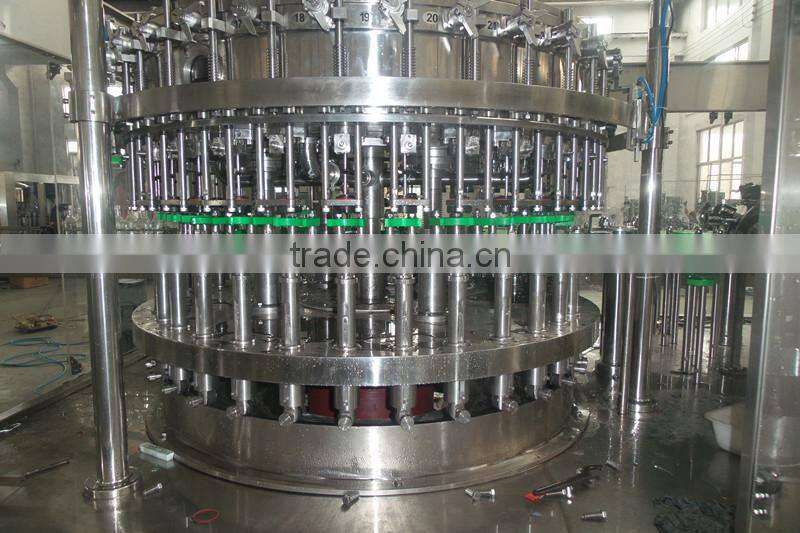 glass bottles washing filling capper machine