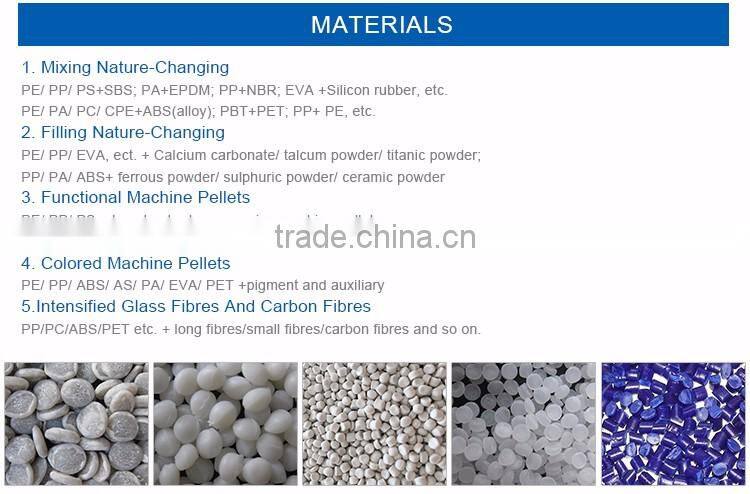 Extrusion pelletizer granulator single extruder pp pe pvc eva pellets plastic recycled pp granules
