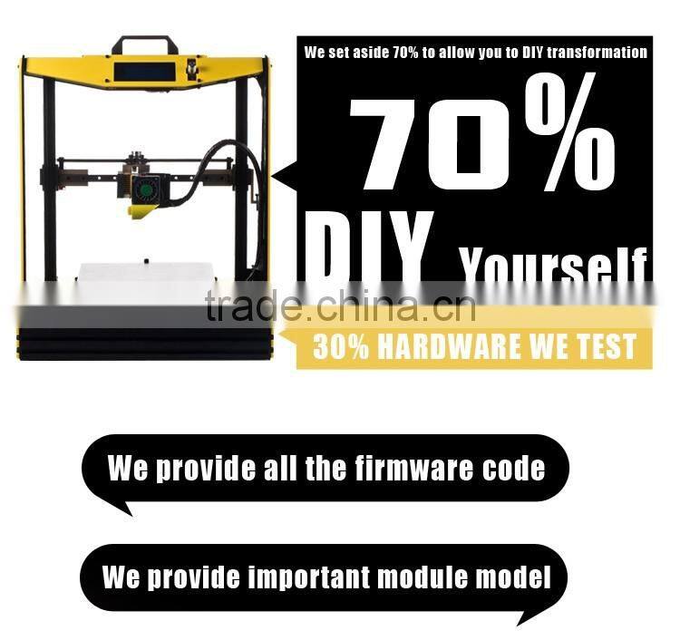 2016 New Hot Reprap DIY Semi Assembled 3D Printer Prusa I4 Prusa I3 Plus 2020 Aluminum Frame Linear Guide Rail for XZY Axis