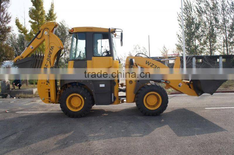 New Designed Backhoe Loader Rated Load 2.5T, Bucket Capacity 1.3m3,Backhoe Capacity 0.3m3