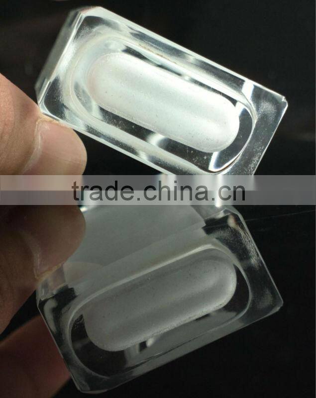 50ml fancy oval shape women perfume empty glass bottle with crystal cap and pump sprayer