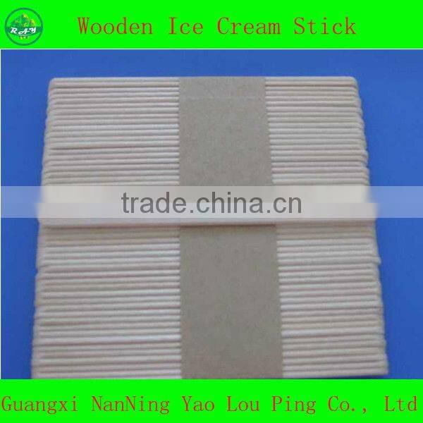 Hot Sell 114mm Individually Wrapped With Paper Ice Cream Spoon