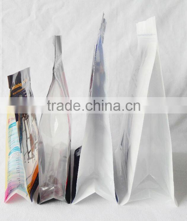 pet food bag/pet food packing/ resealable flat bottom pet food bags