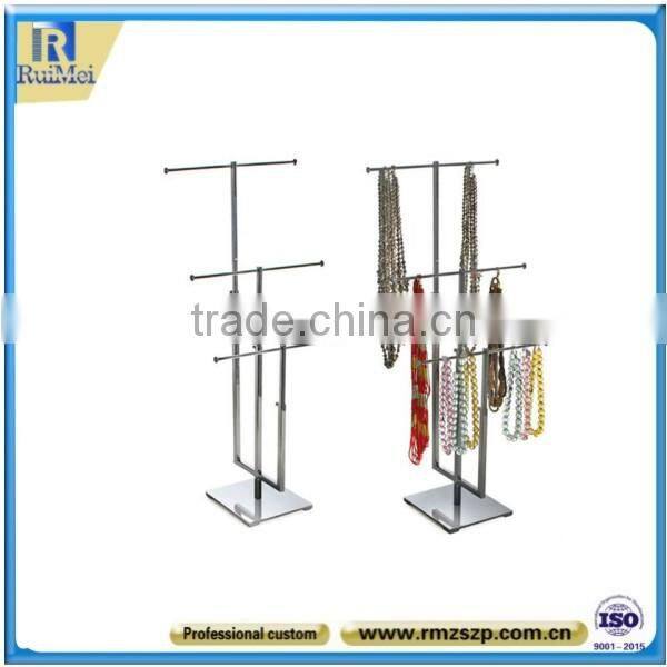 Customized Adjustable Metal Wire Jewelry Display Shelves