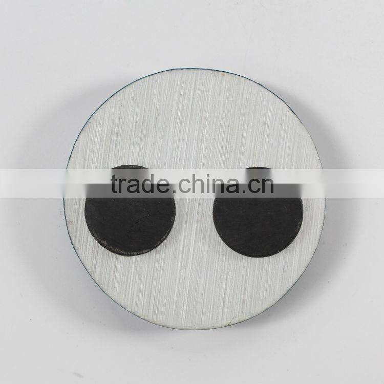 Polyresin american round fridge magnet